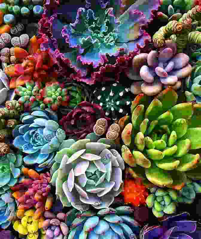 A Vibrant Arrangement Of Succulents Showcasing Their Diverse Forms And Colors. CACTI AND SUCCULENT GARDENING: How To Grow And Care For Cacti And Succulent Plant