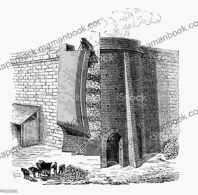 An Illustration Depicting The Traditional Process Of Lime Production In A Kiln During The 19th Century. Hidden In Time (The After Cilmeri 20)