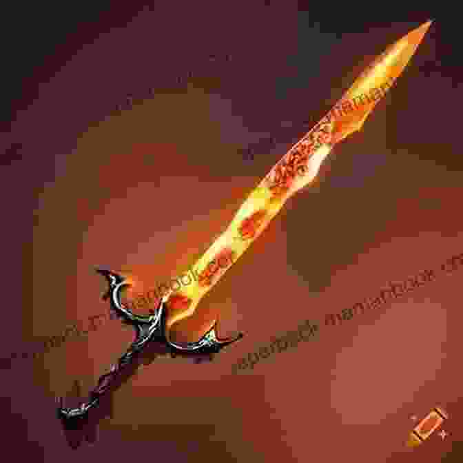Sword Of The Crimson Dawn, A Fiery Sword With A Blade Etched With Flames And A Hilt Adorned With Rubies, Said To Grant The Wielder Control Over Fire A Kiss Of Forlorn Beauty (Swords Of Lemuria 5)