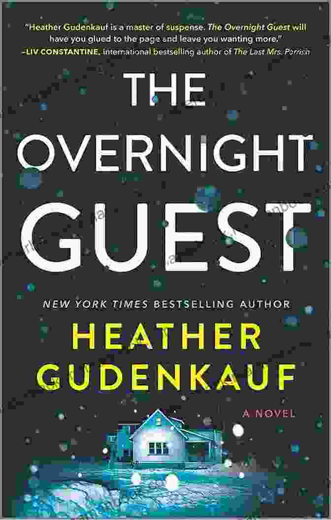 The Overnight Guest Novel By Heather Gudenkauf, Featuring A Woman Holding A Candle In A Dark Room The Overnight Guest: A Novel